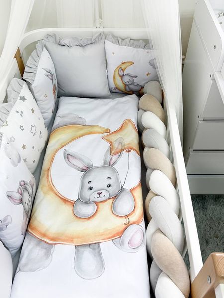 Комплект у ліжко з великими малюнками "Bunny" 1012 фото