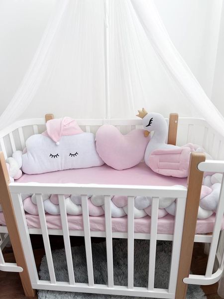 Комплект в кроватку  "swan pink” 1206 фото