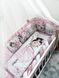 Комплект в кроватку с большими рисунками "Балерина" 1014 фото 1