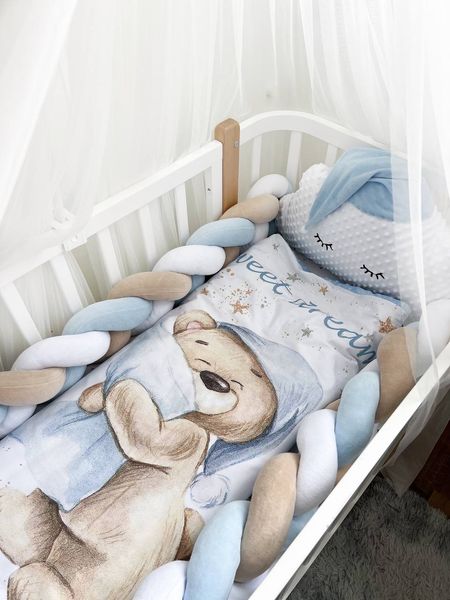 Комплект у ліжко  "Blue Teddy" 1201 фото