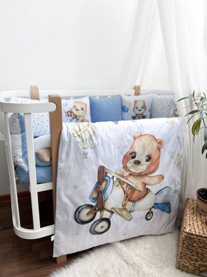 Комплект у ліжко з великими малюнками "Happy Teddy" 1015 фото