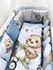 Комплект в кроватку с большими рисунками "Happy Teddy" 1015 фото 12