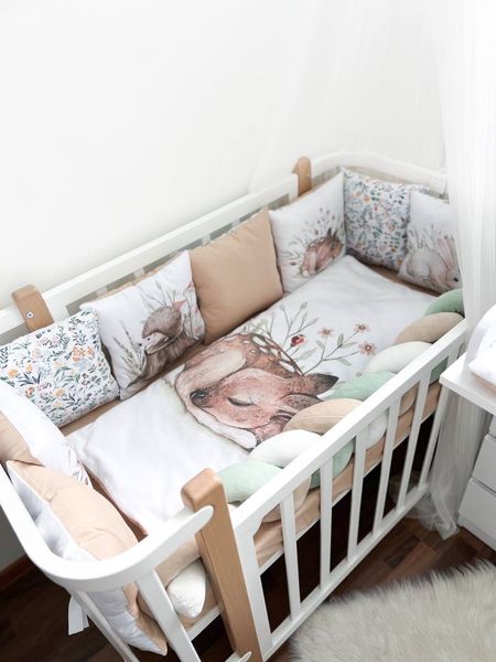 Комплект у ліжко з великими малюнками "Бохо" 1002 фото