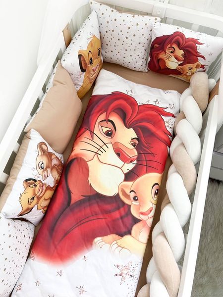 Комплект у ліжко з великими малюнками "Король Лев" 1003 фото