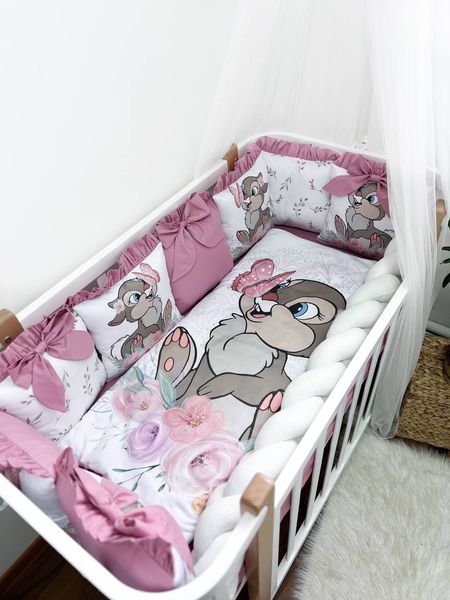 Комплект у ліжко з великими малюнками "Кролик Топотун" 1007 фото