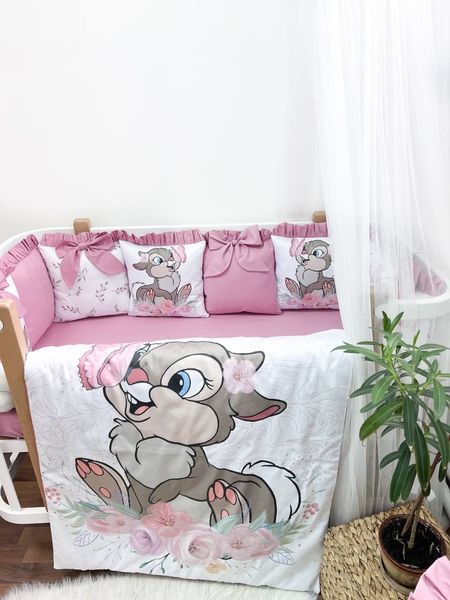 Комплект у ліжко з великими малюнками "Кролик Топотун" 1007 фото