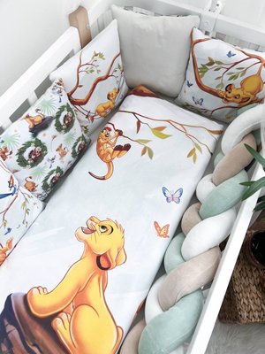 Комплект у ліжко з великими малюнками "Симба" 1017 фото