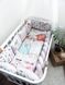 Комплект в кроватку с большими рисунками "Pink Girls" 1018 фото 5