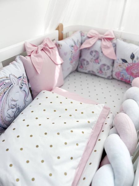 Комплект у ліжко з великими малюнками "Pink Boom" 1020 фото