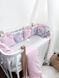 Комплект в кроватку с большими рисунками "Pink Boom" 1020 фото 10