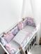 Комплект в кроватку с большими рисунками "Pink Boom" 1020 фото 17