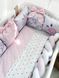 Комплект в кроватку с большими рисунками "Pink Boom" 1020 фото 6