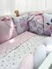 Комплект в кроватку с большими рисунками "Pink Boom" 1020 фото 5
