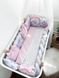 Комплект в кроватку с большими рисунками "Pink Boom" 1020 фото 8